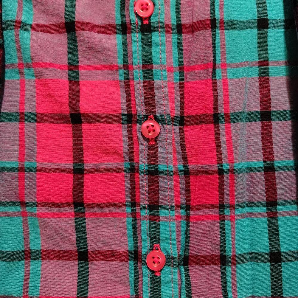 Pink/blue plaid shirt - Picture 4 of 5